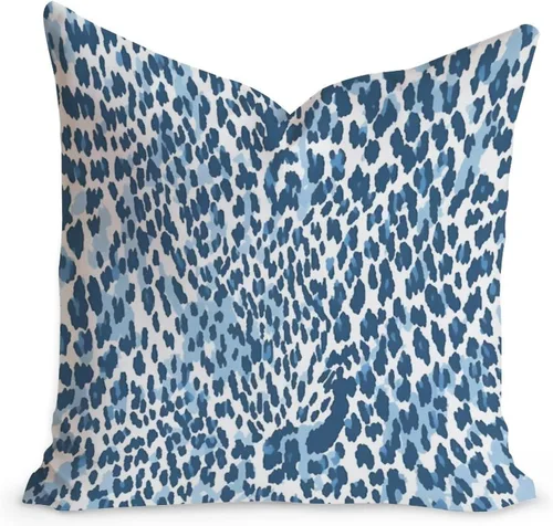 Miniatura 32 de Funda de cojín decorativa con estampado de guepardo verde peridoto para sofá, funda de almohada verde crema con estampado de leopardo con A-16
