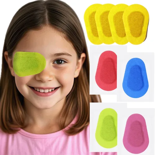 Miniatura 11 de 20 parches adhesivos para los ojos para niños, parche médico desechable transpirable para ambliopía ojo perezoso, vendajes adhesivos sin látex