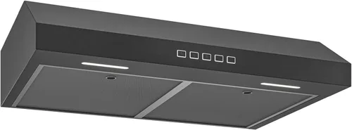 Broan-NuTone Campana extractora debajo del gabinete de 30 pulgadas, ENERGY STAR, soplador máximo 350 CFM, acero inoxidable negro