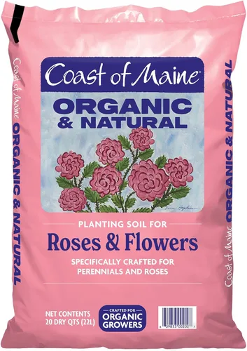 Miniatura 3 de Coast of Maine Suelo de plantación orgánico y natural para rosas y flores, suelo de jardín premium con estiércol compostado, turba de Sphagnum