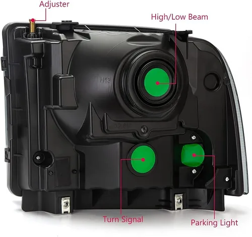 Miniatura 6 de G-PLUS - Conjunto de faros delanteros, Compatible con Ford F250 F350 Super Duty 2005-2007, Faros delanteros de parachoques, lente esmerilada