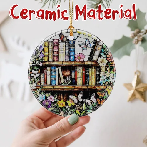 Miniatura 2 de Encantadores Adornos de Navidad Temáticos de Libros: Adornos para Árbol de Navidad y Decoración Festiva – Regalos y Ideas de Regalo Perfectas