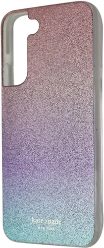 Miniatura 2 de Kate Spade New York Funda rígida defensiva para Samsung Galaxy S22+ (Plus) - Hollyhock Floral transparente/crema con piedras/parachoques crema