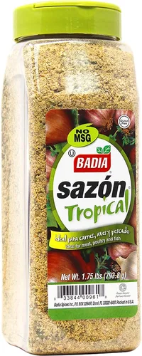 Miniatura 3 de Badia Sazón Tropical, 1.75 libras - Mezcla picante para carnes, aves, mariscos (Paquete de 2)