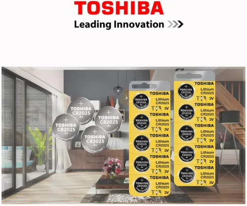 Miniatura 3 de Toshiba CR2025 Batería de moneda de litio de 3 voltios (500 baterías)