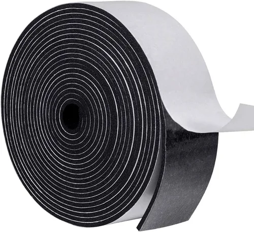 MAGZO Burlete Sellador para Puerta, 2 Pulgadas de Ancho X 1/8 Pulgadas de Grosor, Cinta de Espuma Adhesiva Burlete Insonorizante para Ventanas, 1