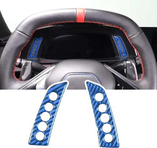 Miniatura 9 de Adhesivo suave de fibra de carbono para panel de instrumentos, compatible con Chevrolet Corvette C8 2020-2025, accesorios adhesivos para panel