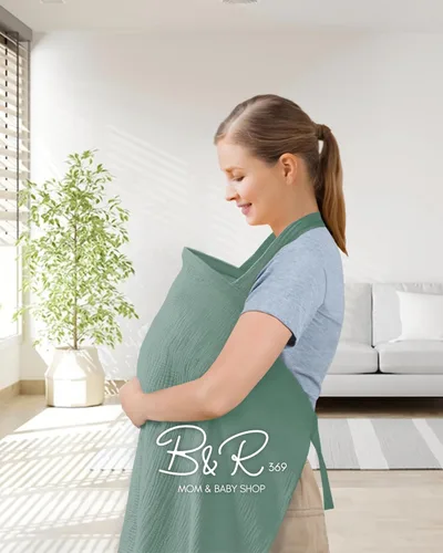 Miniatura 7 de Funda de lactancia para lactancia materna y bombeo del bebé, fundas de lactancia transpirables de privacidad con cuello de arco para mamá, delantal