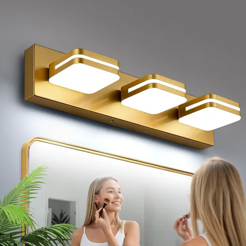 Miniatura 18 de Torondo Lámparas LED de tocador de baño con rotación de 360°, luces acrílicas para baño, modernos accesorios de iluminación de pared sobre espejo