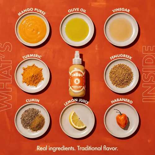 Miniatura 4 de SHUUG Salsa Amba orgánica (9 onzas) Salsa picante de mango curried Amba de especias suaves a medianas Vegano, sin OMG, Kosher Sabor