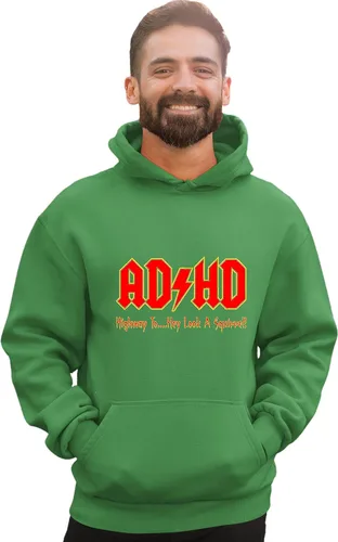 Miniatura 61 de Go All Out Sudadera con capucha para hombre y mujer con texto en inglés "Highway To Hey Look A Squirrel