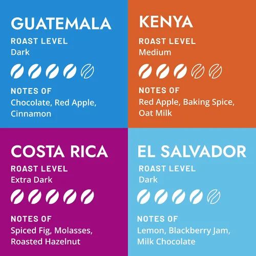 Miniatura 5 de Atlas Coffee Club World of Coffee Discovery Set - Muestra de regalo de café gourmet, paquete de 8 cajas variadas de los mejores cafés de origen
