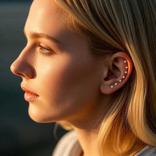 Miniatura 4 de Retenedores de piercing transparentes para cirugía – Anillos de plástico para pezones, kit de retención de nariz, joyería para ombligo, aretes