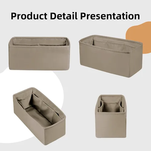 Miniatura 7 de DGAZ Organizador de bolso de seda para Bolide 1923mini25273135, organizador de bolsas suave y sedoso, bolso de lujo y moldeador de bolsas