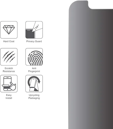 Miniatura 3 de Armor Protector de pantalla de vidrio flexible para iPhone 11 Pro/XS/X, protector de privacidad con antirreflejos