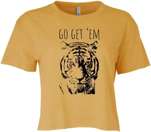 Miniatura 8 de Women's Screen Printed Crop Tee, Shirts With Sayings