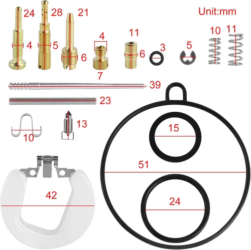 Miniatura 2 de FLYPIG PZ19 - Kit de reparación de carburador de 0.748 in para motor de 110 cc, 70 cc, 90 cc, 50 cc, Taotao, motocicleta, ATV, Quad Dirt Bike Go Kart