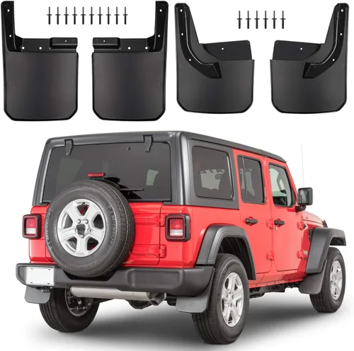 Protectores de salpicaduras delanteros y traseros, guardabarros, aletas de barro para Jeep Wrangler JL JLU 2018-2023 2024 2025 Sahara Sport Sports