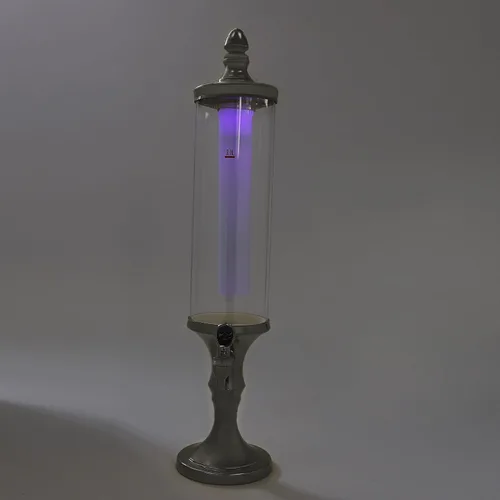 Miniatura 5 de Dispensador de torre de cerveza de 3 litros con tubo de hielo y dispensador de cerveza de mesa ligera, 3.2 cuartos de galón /102 onzas, dispensador