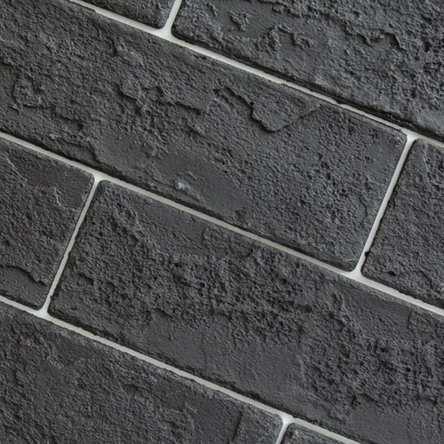 Miniatura 9 de 100 azulejos de pared de ladrillo sintético gris vintage, chapas de ladrillo fino 3D para dormitorio, baño, cocina, chimenea y paneles de pared