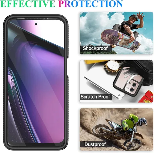 Miniatura 6 de Funda compatible con Moto G Stylus 5G 2023, protector de pantalla integrado, cuerpo completo, a prueba de golpes, ajuste delgado, funda protectora
