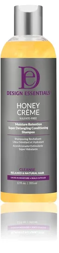 Miniatura 4 de Design Essentials Honey Creme - Champú acondicionador súper desenredante con retención de humedad, sin sulfatos para hidratar y fortalecer