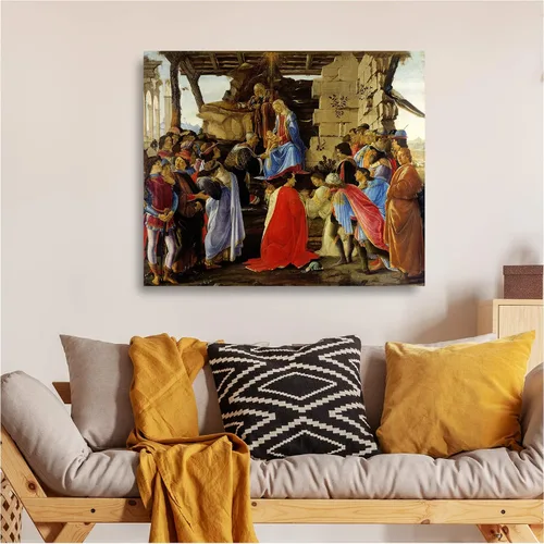 Miniatura 785 de A&T ARTWORK Campo de trigo con cipreses de Van Gogh Las reproducciones de arte clásico mundial, impresiones en lienzo giclée para decoración