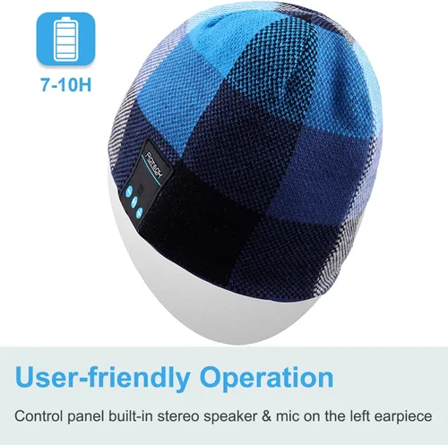 Miniatura 89 de Rotibox - Gorro inalámbrico con Bluetooth para deportes al aire libre, regalo de Navidad.
