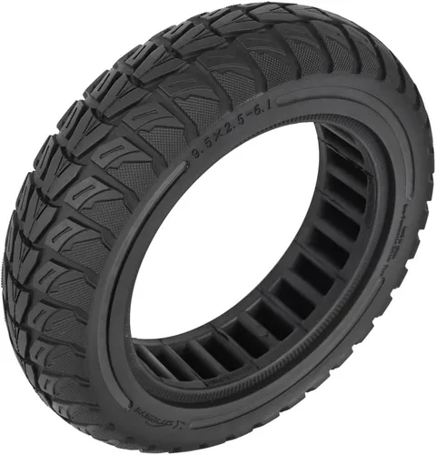Miniatura 6 de Reemplazo de neumático sólido todoterreno de 9.5 x 2.5-6.1 para NIU KQi3 Pro/Max/Sport Scooter - Sin pinchazos, mantenimiento sin complicaciones