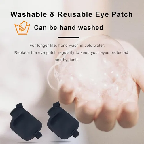 Miniatura 8 de Parche para los ojos, 2 parches médicos para los ojos para adultos y niños, parches 3D para ojos perezosos para el ojo izquierdo (izquierdo)