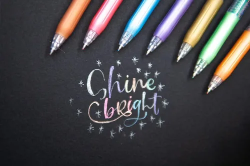Miniatura 2 de Zebra Pen Sarasa Clip Decoshine - Bolígrafo de gel retráctil, punta fina de 0.020 in, colores metálicos surtidos, funciona bien en papel oscuro