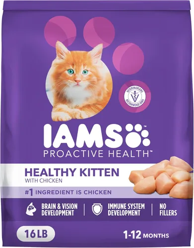 IAMS Proactive Health Alimento Seco Saludable para Gatitos con Pollo, Bolsa de 16 lb