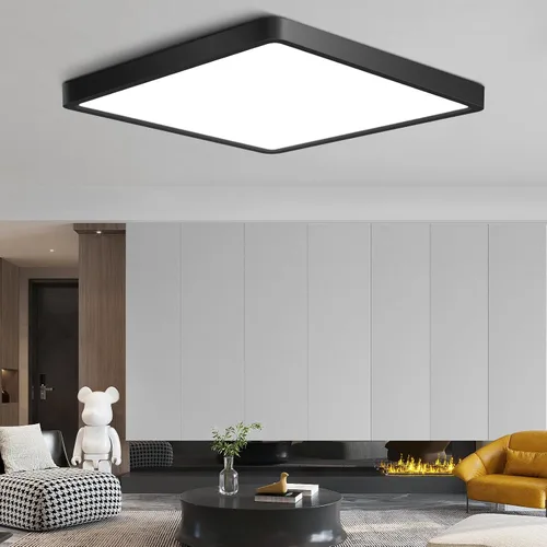 Lámpara de techo LED de 12 pulgadas 24W cuadrada con montaje empotrado, lámpara de techo LED blanca de luz diurna de 5000K, luces de techo modernas