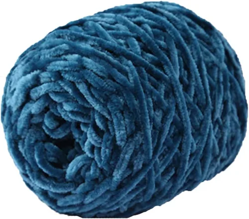 Miniatura 28 de Hilo de punto grueso negro, hilo de terciopelo de felpilla, hilo de chenilla gruesa 100% poliéster, tejido de brazo, tejido a mano, tejido