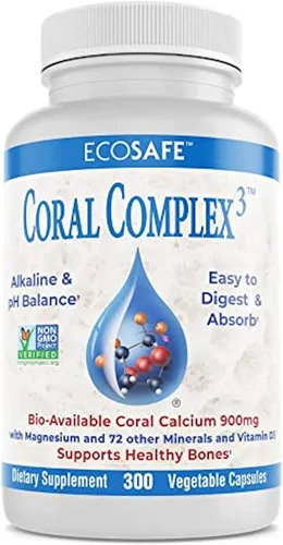 Miniatura 8 de Coral Complex 3 Suplemento de calcio Vitamina D3 y magnesio – 900 mg de calcio coral biodisponible para fuerza ósea, apoyo articular y equilibrio