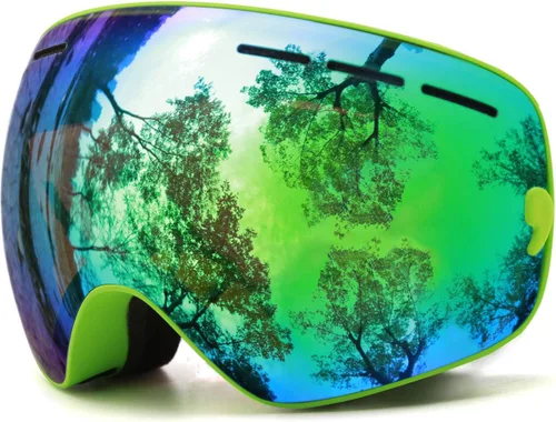 Miniatura 12 de Juli - Gafas de esquí para niños, lentes esféricas intercambiables de doble capa, gafas de nieve OTG antivaho para snowboard y patinaje de 4 a 16