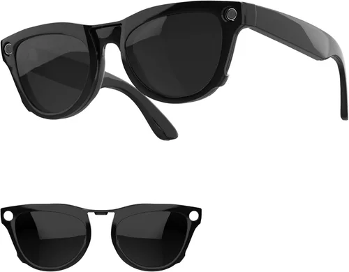 Miniatura 15 de HIBLOKS 4 clips polarizados para Ray-Ban Meta Skyler y Gen 2 (RW4010/RW4014 52-20), clips de decoloración de marco negro para RayBan Skyler protegen