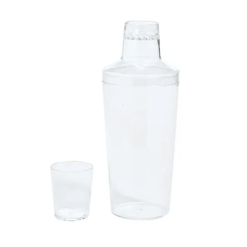 Miniatura 3 de Cocteleras de plástico transparente, 3 piezas