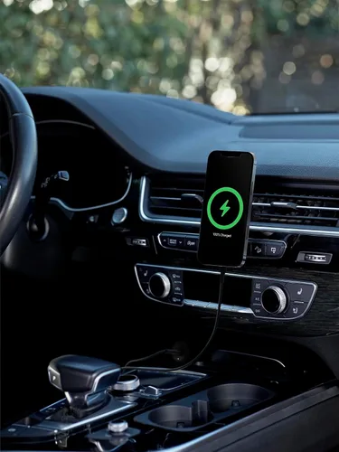 Miniatura 6 de Belkin Cargador de Coche Magnético Inalámbrico Compatible con MagSafe 10W - Cargador Inalámbrico, Soporte Magnético para Coche y Teléfono
