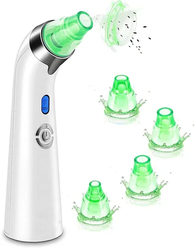 DULASP Limpiador de poros al vacío para eliminar puntos negros, limpiador de poros faciales, kit eléctrico de extracción de acné y comedona,