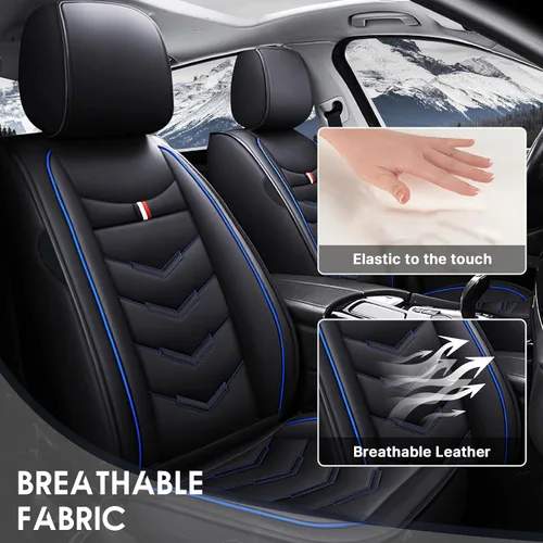 Miniatura 2 de Juego completo de fundas de asiento de vehículo, para Dodge RAM 2500 2000-2022, de cuero impermeable, protectores de asiento, adecuados para bolsa