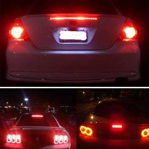 Miniatura 6 de firiKer 4 luces de freno LED rojo brillante 921 T15 912 W16W, sin errores 45SMD-4014 chipsets, 912 921 906 bombillas LED de coche para coche
