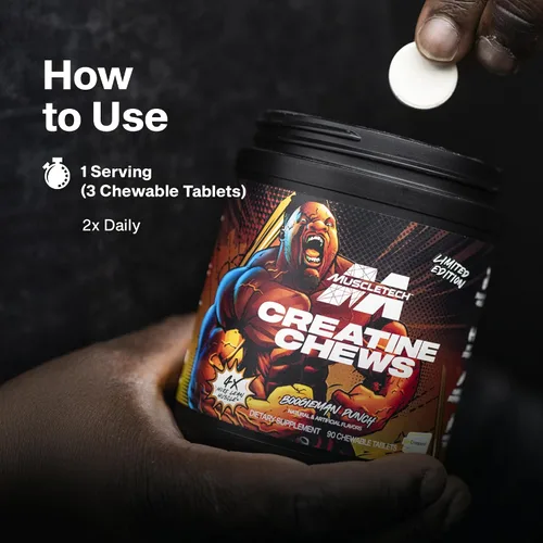 Miniatura 6 de MuscleTech Gomitas de Creatina - Suplemento de Monohidrato Creapure para Recuperación Muscular, Creador de Músculo y Aumento de Energía - Suplemento