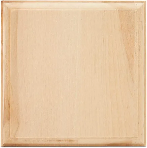 Posavasos de madera sin terminar de 4.7 pulgadas, paquete de 1 cuadrado de madera para manualidades, mini posavasos de madera, piezas cuadradas, por