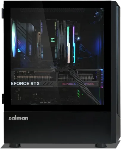 Miniatura 3 de Zalman FIT Basic ATX Mid-Tower Gaming PC case, Includes 1x 120mm PWM Rear Exhaust Fan, High Airflow Mesh Panel, Tempered Glass Side Panel, 360mm AIO