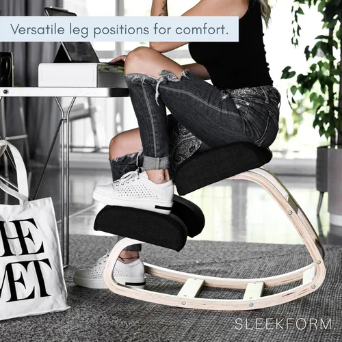 Miniatura 10 de Sleekform Silla de rodillas Austin - Taburete ergonómico de escritorio para computadora para oficina en casa para sentarse activamente Original