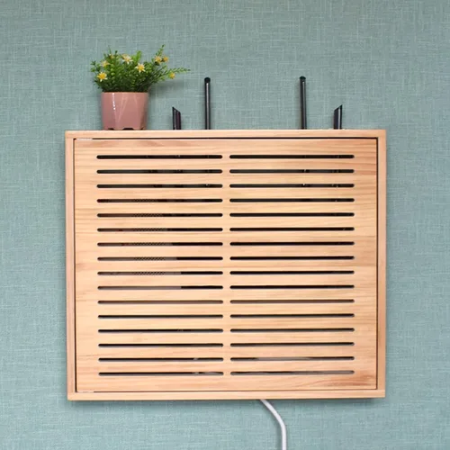 Miniatura 6 de Caja organizadora de cables, caja de almacenamiento para enrutador, caja de gestión de cables simple, caja de almacenamiento multifuncional