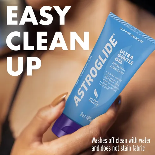 Miniatura 4 de Astroglide Lubricante a base de agua (3 onzas), lubricante personal de gel ultra suave, hipoalergénico, sin parabenos ni glicerina, lubricante