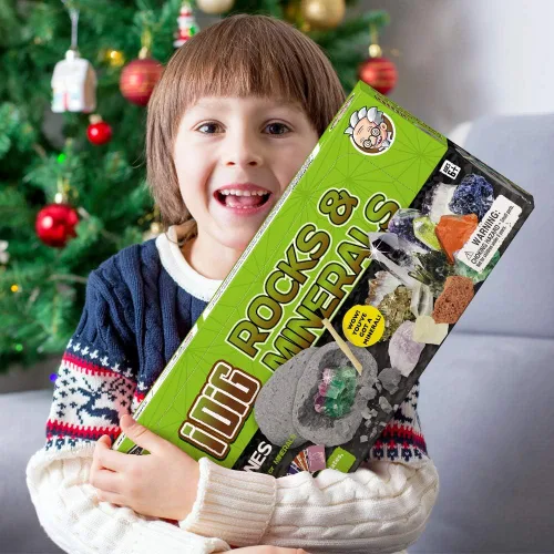 Miniatura 6 de Kit de 12 excavaciones naturales de roca y minerales, juguete educativo STEM para niños, piedras preciosas mineras, rocas y minerales, recuerdos