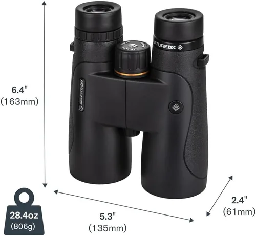 Miniatura 9 de Celestron - Binoculares Nature DX 10x50 - Ideal para observación de aves y exteriores - Lentes objetivo de 1.969 in - Campo de visión de 5.8°